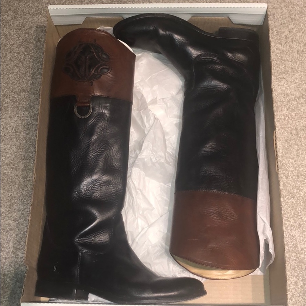 Black Multi Frye boots